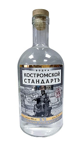 Водка Костромской стандартъ, Серебряная 40% 0.5л