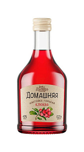 Настойка горькая Домашняя Клюква 40% 0,25л