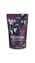 Маслины Iska черные без косточек 200г