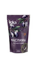 Маслины Iska черные без косточек 200г