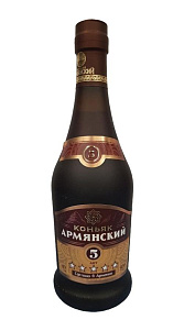 Коньяк Армянский 5 лет 40% 0.5л