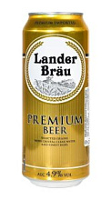 Пиво Lander Brau, Premium Pilsner светлое фильтрованное пастеризованное 4,9% 0,5л