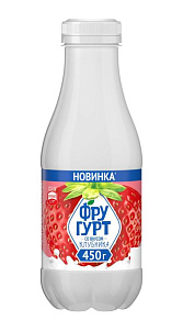 Йогурт питьевой Фругурт Клубника 1% 450г