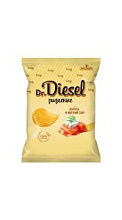 Чипсы Dr. Diesel рифленые со вкусом Лосось и мягкий сыр 120г