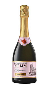 Вино игристое Исторический Крым, розовое полусухое 11% 0,75л