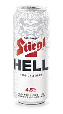Пиво Stiegl, Hell светлое фильтрованное 4,5% 0,5л