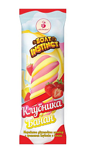 Мороженое Болт Instinct двухслойное клубника банан 55г