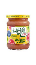Десерт Второй завтрак от АВС яблоко малина и черника и овсяные хлопья 250г