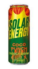 Энергетический напиток Solar Coco Punch Energy со вкусом кокоса и ананаса с витамином D 430мл