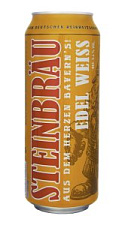 Пиво Steinbrau, Edel Weiss светлое нефильтрованное 5,4% 0,5л