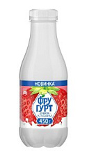 Йогурт питьевой Фругурт Клубника 1% 450г