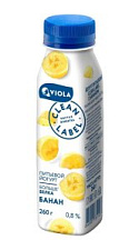 Йогурт питьевой Viola Clean Label с бананом 0.8% 260г