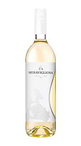 Вино Meravigliosa, Trebbiano белое полусладкое 12% 0,75л