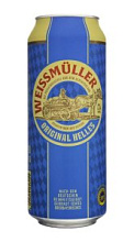 Пиво WeissMuller, Original Helles светлое непастеризованное фильтрованное 5,3% 0,5л