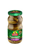 Корнишоны Дядя Ваня консервированные по-французски 3-6см 460г