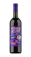 Вино Funny Puppy, Cabernet красное полусладкое 13,5% 0,75л