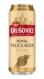Пиво Krusovice Royal Pale Lager Imperial светлое фильтрованное 5% 0,5л.