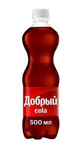 Газированный напиток Добрый Cola безалкогольный 500мл