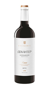 Вино Fanagoria Декантер, Мерло красное сухое 14% 0,75л