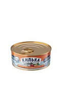 Килька Рыбная Деревня обжаренная с овощным гарниром в томатном соусе 240г
